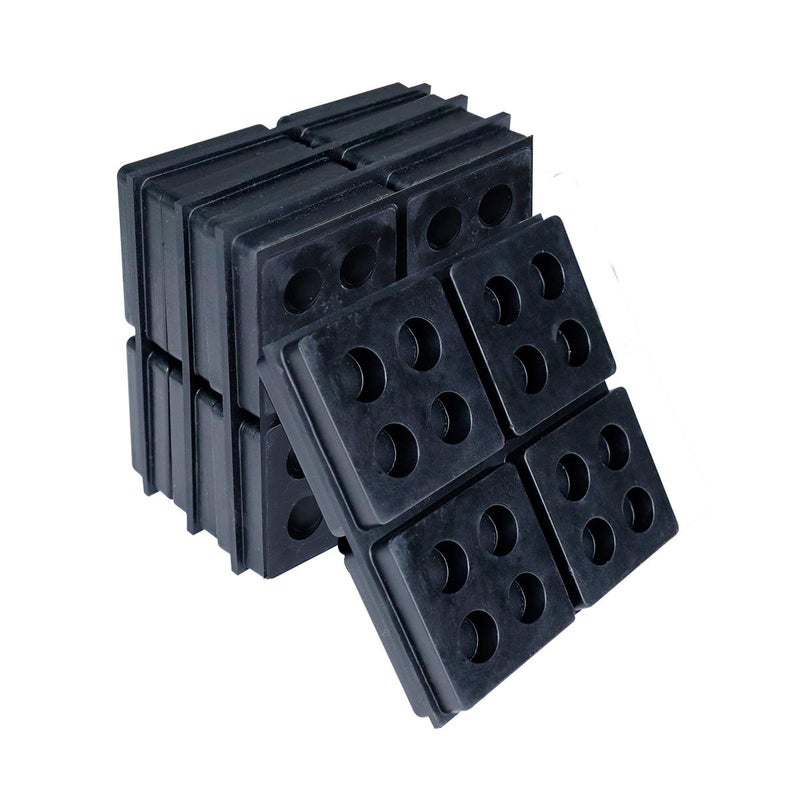 Forestchill Anti Vibration Rubber Pads, 4" X 4" X 3/4" Heavy Duty Waffle Vibration Isolation Pad for HVAC, Air Compressor, Washer and Dryer, Air Conditioner Units, 4 Pack - Image 1